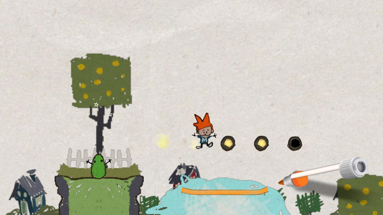 Max and the Magic Marker, Max and the Magic Marker Review, DS, 3DS, Wii, PC, Indie, Puzzle, Platformer, Video Game, Game, Review, Reviews,
